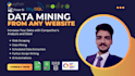 do web scraping , data scraping , data mining , ai automation