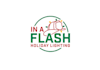 design modern flash holiday lighting logo