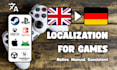 translate and professionally localize your video game into german