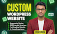 create a modern custom wordpress website design and responsive development