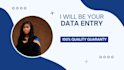 be your data entry specialist