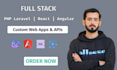 do custom website development php laravel developer full stack developer