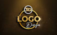 do custom luxury 3d business logo design