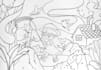 create digital hand drawing for your coloring book page