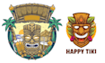 create custom tiki bar mascot logo