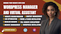 be your wordpress manager and virtual assistant do wordpress website maintenance