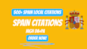 do spain local citations to rank your business on google