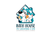 design surprising modern pet grooming logo
