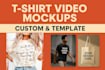 create t shirts and merch video mockup