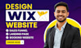 create wix website design, redesign wix, develop wix studio website landing page