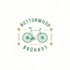 design hipster two guys brew beer logo