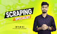 do data scraping, web scraping using selenium and  python automation