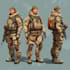 draw 2d game art military character design