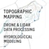 process drone, lidar, sar data for topographic and hydrological mapping