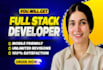 do full stack website development in react PHP laravel nodejs