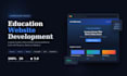 design a professional education website, lms, school, or online course web