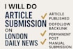 do article submission on london daily news