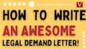 write motion, petition, lawsuit, pleadings, demand letters and legal document