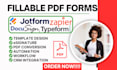 esigning online forms on jotform typeform docusign google form boldsign pandadoc