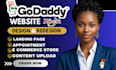 do godaddy website design godaddy website redesign wordpress hostinger website
