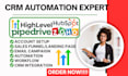 setup gohighlevel automation hubspot jotform zoho form pipedrive crm integration