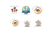 design awesome child care, day care, home care logo