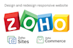 design redesign responsive website on zoho sites, zoho commerce, zoho website
