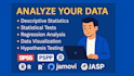 analyze your data using spss, pspp, r, jamovi, and jasp