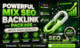 powerful mix seo backlink package with high quality