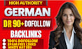 provide german guest post dr 90 backlinks