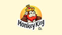 do monkey king mascot logo design with business