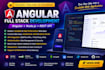 develop and fix angular web apps with node js and rest API