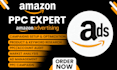 set up and manage profitable amazon PPC campaigns and amazon sponsored ads