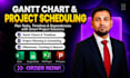 create gantt chart, schedule in ms project and excel