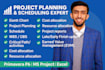 prepare construction schedule using primavera p6 and ms project