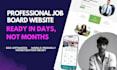 build a profitable, responsive, SEO optimized job board website in wordpress