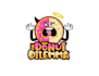 design never say panda cheese donuts logo