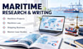 do maritime project, law assigned, shipping business, marine research case study