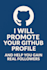 promote your github profile and help you gain real followers
