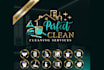 design modern pressure washing power washing and cleaning logo