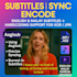 hardcode and sync subtitles into your video professionally