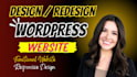 build wordpress website development, redesign, clone, ecommerce website