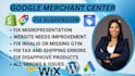 set up and fix google merchant suspension misrepresentation shopping ads gtin