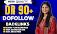 provide high authority dr 90 guest post backlinks with article