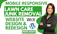 junk removal website lawn care junk removal leads landscaping wordpress website