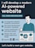 develop an ai powered responsive website with chatbot and backend