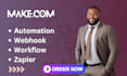 set up  make com made com automation zapier integromat  made com n8n