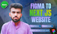 convert figma to HTML, react, nextjs responsive web