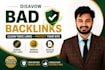 disavow bad backlinks from your website
