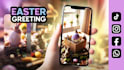 make a video with easter bunnies, your message and logo